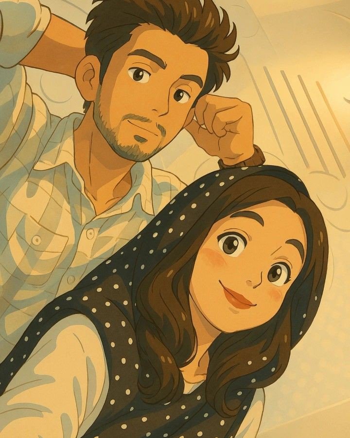 ghibli-couple-photo-selfie ghibli-couple-photo-selfie